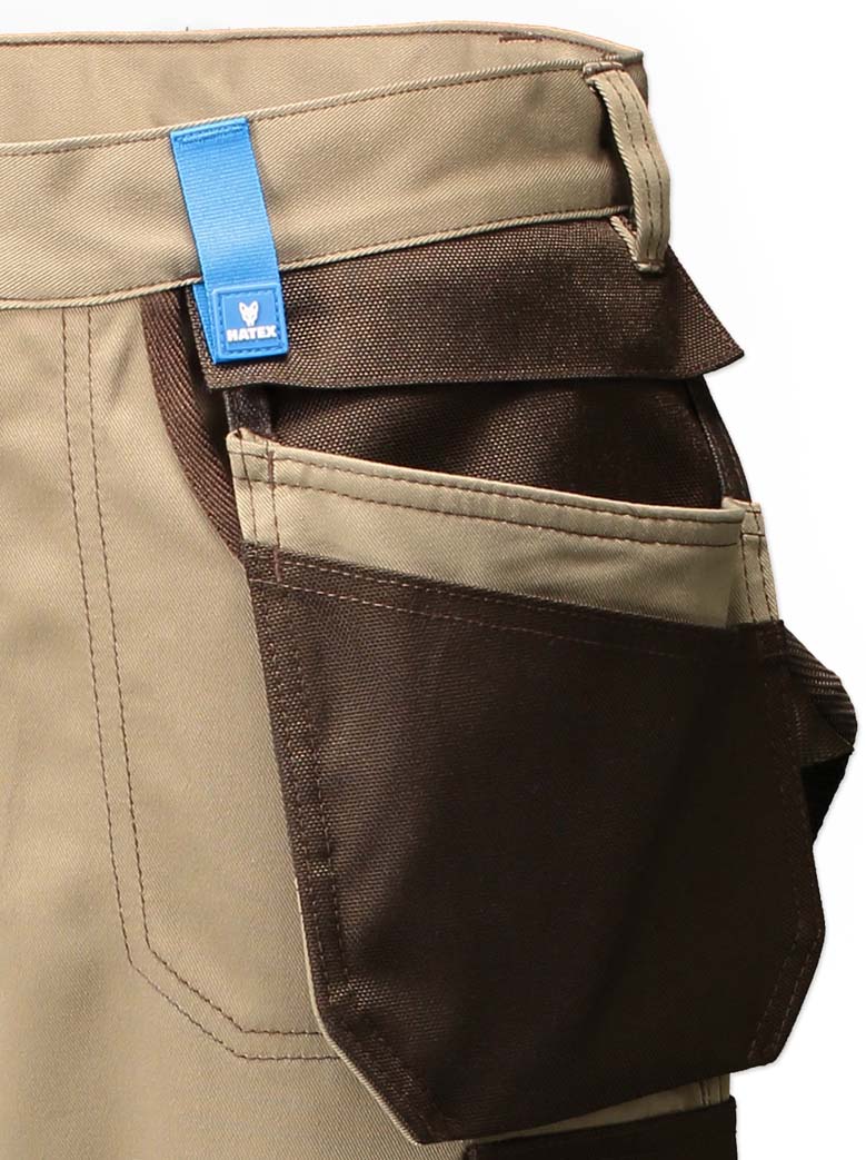 Zip TascheHose links, Holzbau