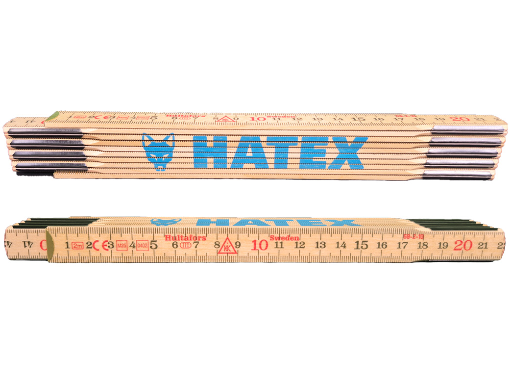 Hatex SchwedenmeterHolz, 2m, cyan